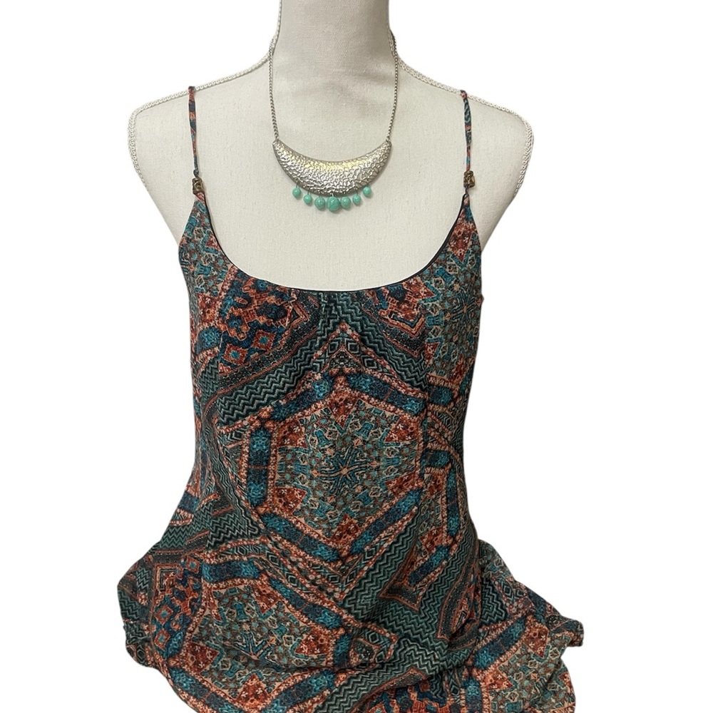 Bohemian Print Spaghetti Strap dress